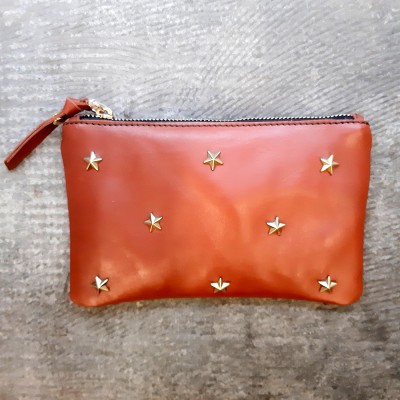 Cartera teja estrellas